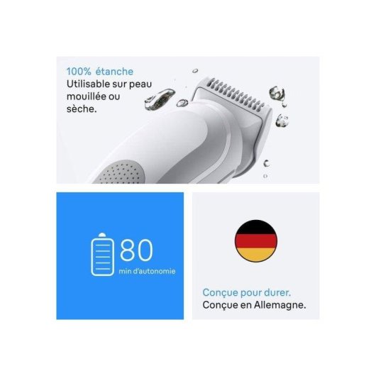 Aparador Corporal Braun Series 3 BG3500 Sem Fios 80min Resistente à Água 1 Pente