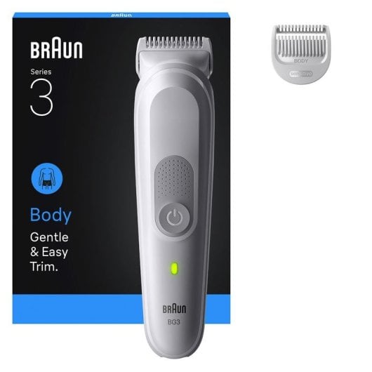 Aparador Corporal Braun Series 3 BG3500 Sem Fios 80min Resistente à Água 1 Pente