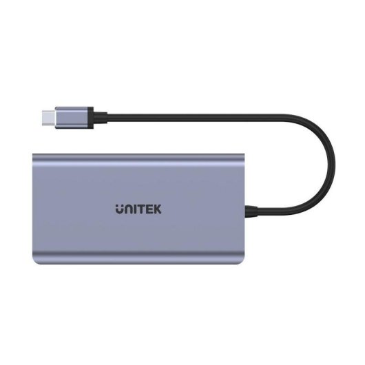 Base para portátiles Unitek uHUB O8+ USB-C 100W HDMI VGA Ethernet