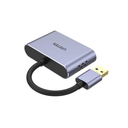 Adaptador de cable de vídeo Unitek V1304A USB tipo A a HDMI + VGA 0,15 m