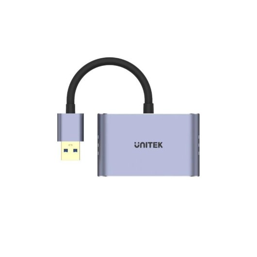 Adaptador de cable de vídeo Unitek V1304A USB tipo A a HDMI + VGA 0,15 m