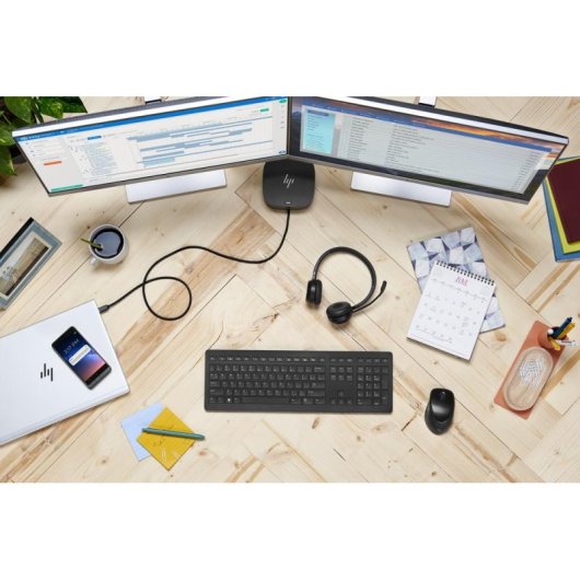 Base de acoplamento USB-C HP G5 para portáteis com Ethernet e HDMI