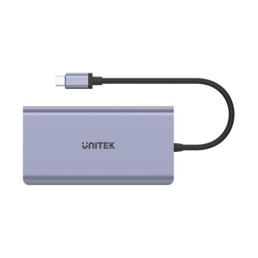 Base para portátiles Unitek uHUB S7 USB-C 100W HDMI DisplayPort Ethernet
