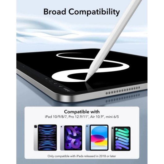 Lápiz Digital ESR para iPad, Compatibilidad con iPad 2018 o posterior