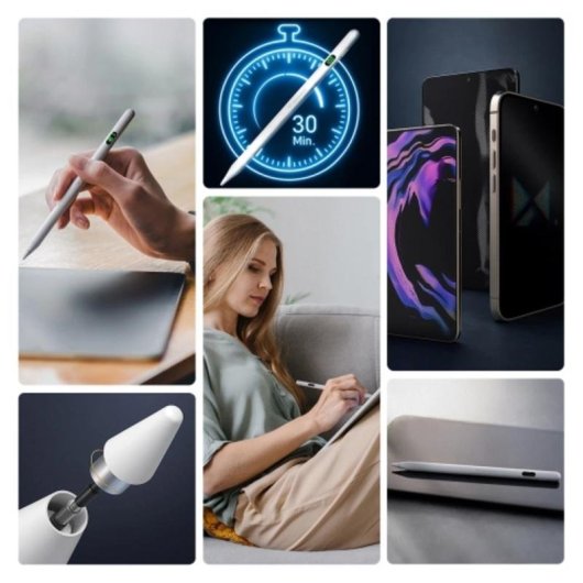 Lápiz Digital Universal Wozinsky Active Stylus Branco