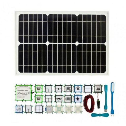 Set Solar Allnet Negro Compatible con Placas de Desarrollo