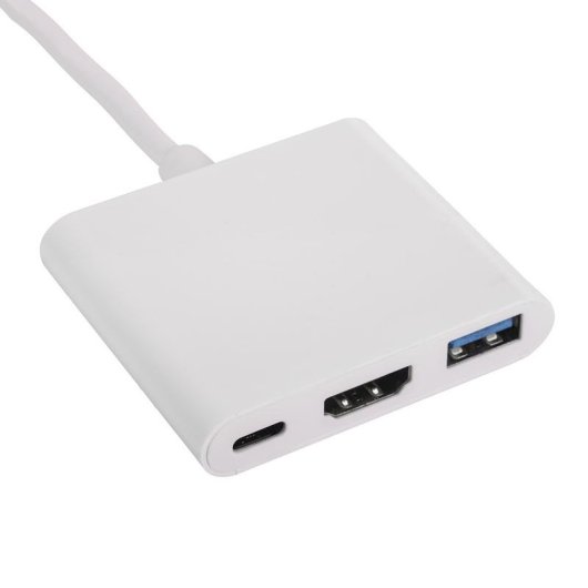 Hub Akyga 1 porta 500 Mbit/s USB 2.0 Type-C modelo AK-AD-57 HDMI