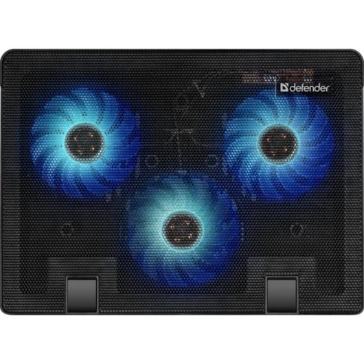 Ventilador suplementario Defender NS-501 17" 1450 RPM con iluminación azul y 3 ventiladores