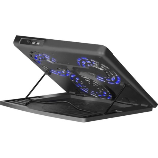Ventilador suplementario Defender NS-501 17" 1450 RPM con iluminación azul y 3 ventiladores