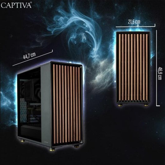 PC Sobremesa CAPTIVA 92863 AMD Ryzen 7 5700X 32GB 1TB SSD RTX 5060 Windows 11