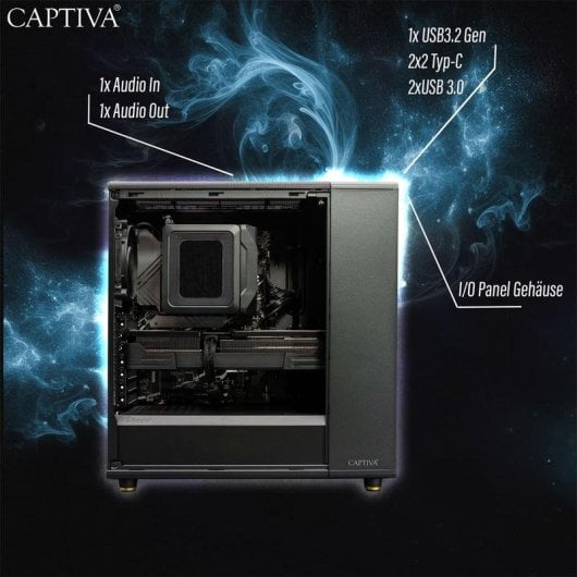 PC Sobremesa CAPTIVA 92863 AMD Ryzen 7 5700X 32GB 1TB SSD RTX 5060 Windows 11