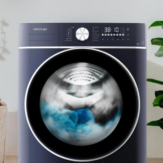 Lavasecadora Cecotec 10kg A Bolero Wash&Dry 8580 Inverter Ice Blue SteamMax