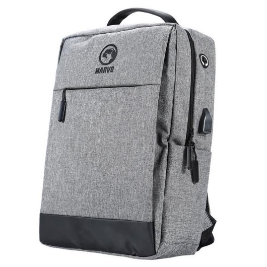 Mochila Marvo BA-03 15.6" A Prueba de Agua USB Gris