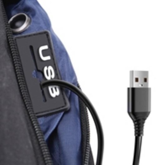 Mochila Marvo BA-03 15.6" A Prueba de Agua USB Gris