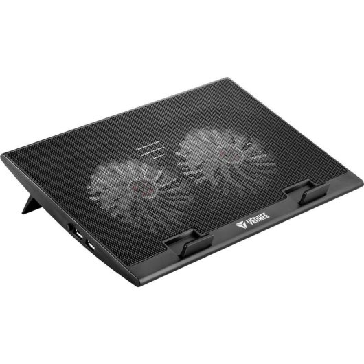 Almohadilla de refrigeración Yenkee YSN 120 17" 2 ventiladores USB Negro/Azul