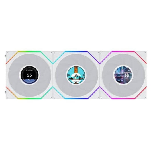 Ventoinha suplementar Lian Li UNI FAN TL FLEX LCD 120mm 1900RPM com ecrã LCD personalizável