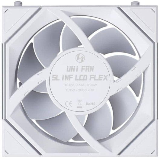 Ventoinha suplementar Lian-Li UNI FAN SLINF FLEX 120 2000RPM LCD ARGB