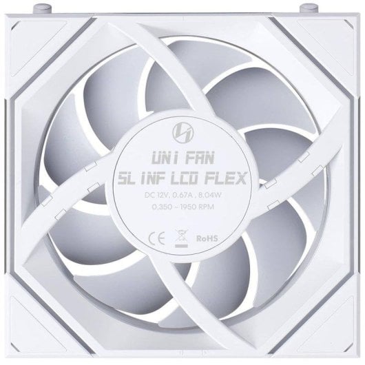 Ventilateur supplémentaire Lian-Li UNI FAN SLINF FLEX 120 1950RPM avec écran LCD