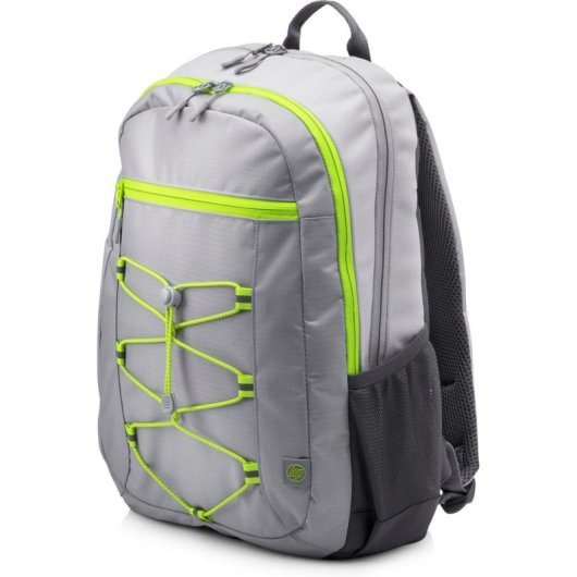 Mochila HP Active 39,62 cm (15,6") Gris/Amarillo Neón Compartimento Portátil A Prueba de Agua