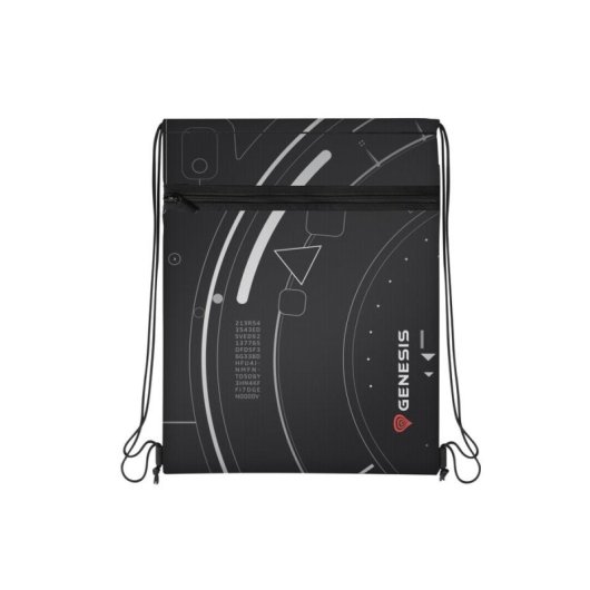 Zaino Genesis Bag G2 Unisex Poliestere Nero Grigio Rosso