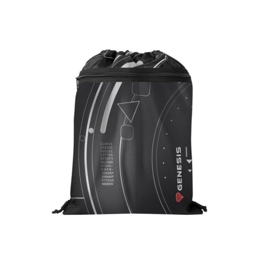 Zaino Genesis Bag G2 Unisex Poliestere Nero Grigio Rosso