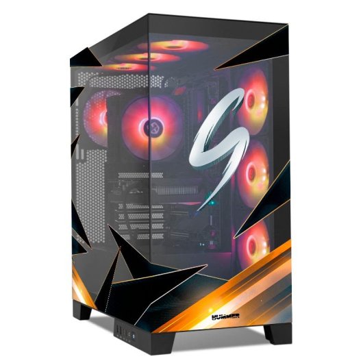 Torre PC NOX Hummer GLOCK ARGB Semitorre ATX Cristal Templado USB-C Negra By Starwraith