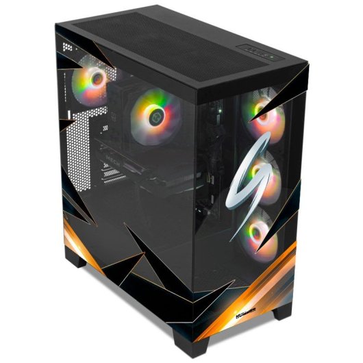 Torre PC NOX Hummer GLOCK ARGB Semitorre ATX Cristal Templado USB-C Negra By Starwraith