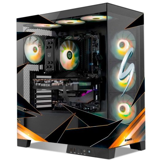 Torre PC NOX Hummer GLOCK ARGB Semitorre ATX Cristal Templado USB-C Negra By Starwraith