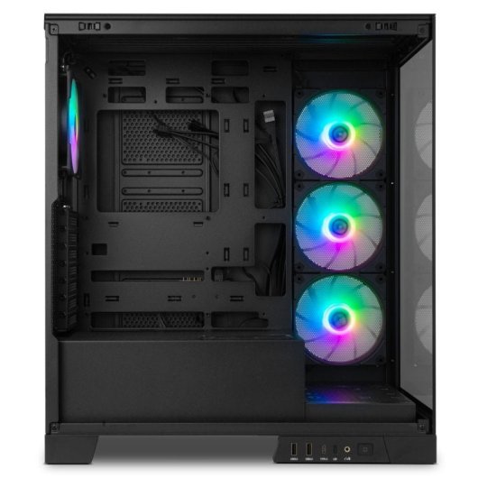 Torre PC NOX Hummer GLOCK ARGB Semitorre ATX Cristal Templado USB-C Negra By Starwraith