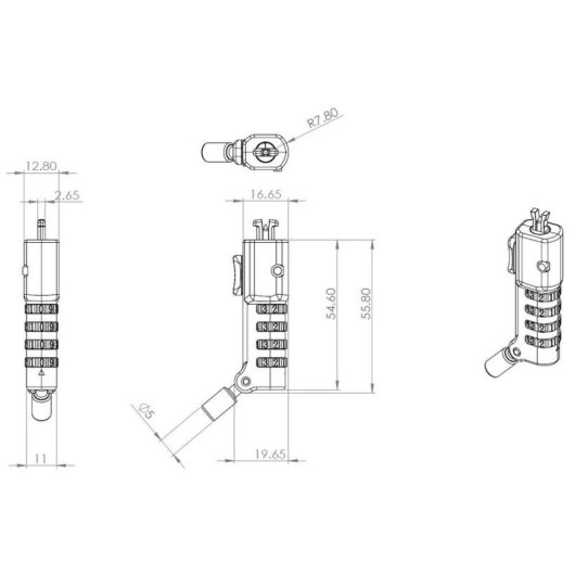 Cavo antifurto Dicota eSTUFF GLB220302 1,8 m con serratura a combinazione