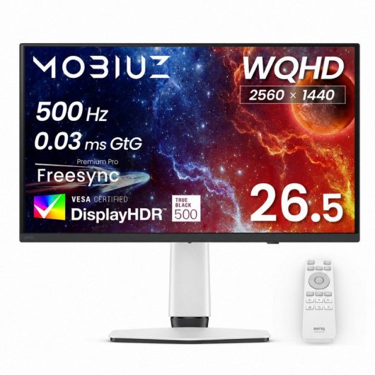 Monitor BenQ MOBIUZ EX271QZ 27" QHD 500Hz OLED 0,03ms Höhenverstellbar