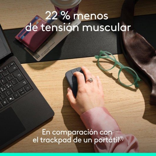 Souris Logitech Mobi Fold Bluetooth 4000 DPI Graphite Pliable Compact