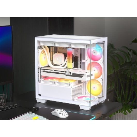 Boîtier PC Micro-ATX Corsair 2800X RS-R ARGB Blanc