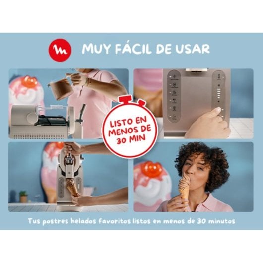 Heladera Moulinex Freezi MJ803A 1,4 L Compresor Integrado 5 Programas Automáticos