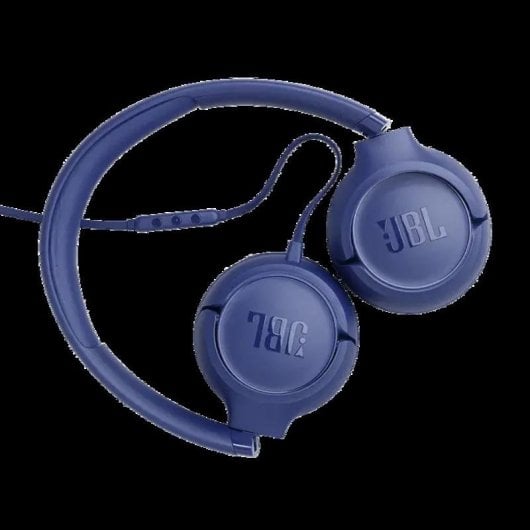 Casque JBL Tune 530C filaire USB-C, son Pure Bass, pliable, micro, bleu
