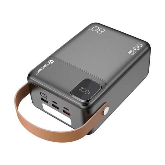Bateria Externa Tracer PRIME-V8 80000 mAh Quick Charge 4+ Power Delivery 3.0 Preto