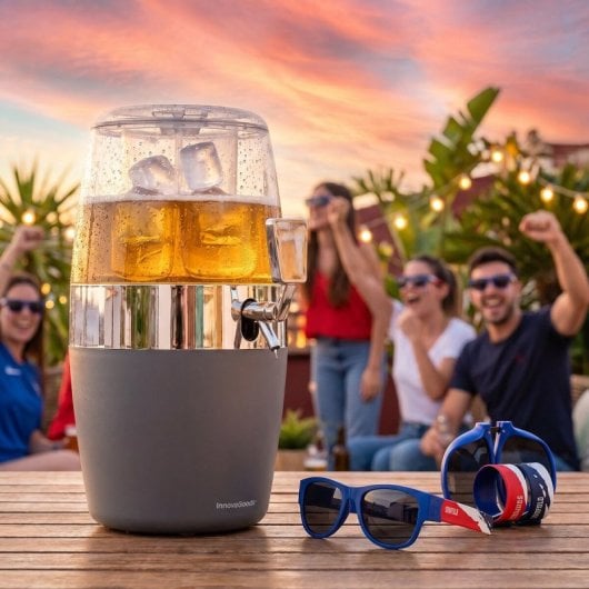 Distributeur de Bière Innovagoods Freer avec 2 Lunettes Sunfold France