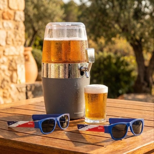 Distributeur de Bière Innovagoods Freer avec 2 Lunettes Sunfold France