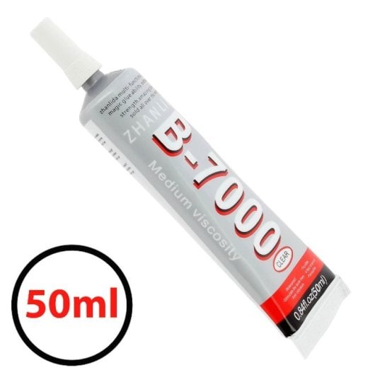 3 Unidades Pegamento B7000 Tamaño 50ml Transparente Reparacion Móvil