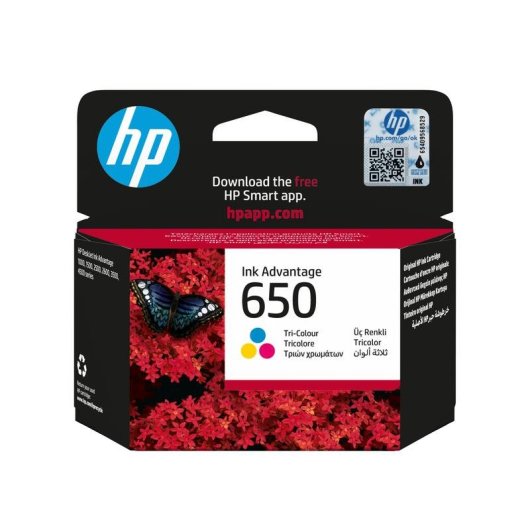 Cartucho de Tinta HP 650 Tricolor Original Advantage Estándar