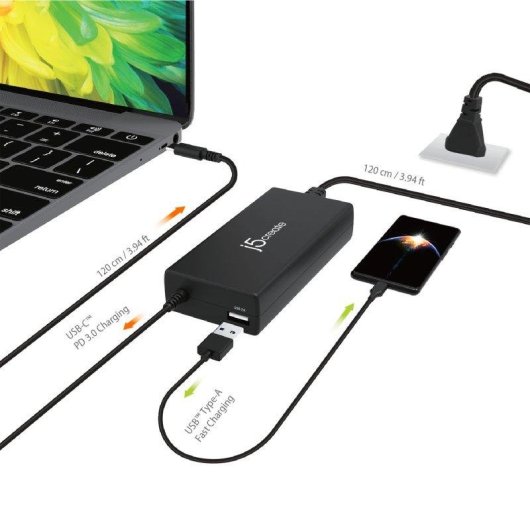 Supercarregador USB-C PD 100 W j5create - UE