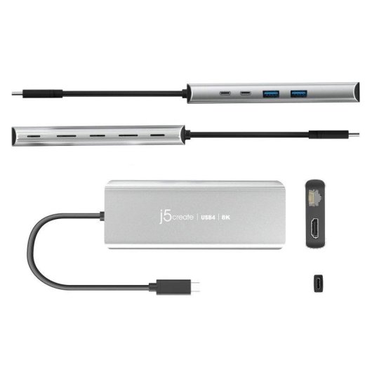 Concentrador USB4 j5create JCD403-N 8K Multi-Port Hub