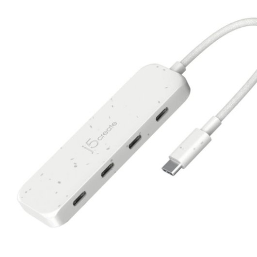 Concentrador USB-C j5create JCH345EW 4 puertos 2ª generación ecológico