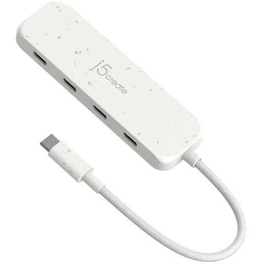 Concentrador USB-C j5create JCH345EW 4 puertos 2ª generación ecológico