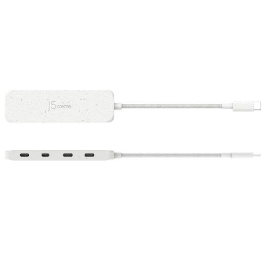 Concentrador USB-C j5create JCH345EW 4 puertos 2ª generación ecológico