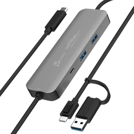 Concentrador USB j5create Wormhole Switch JCH462 3 Puertos USB 3.2 Gen 1