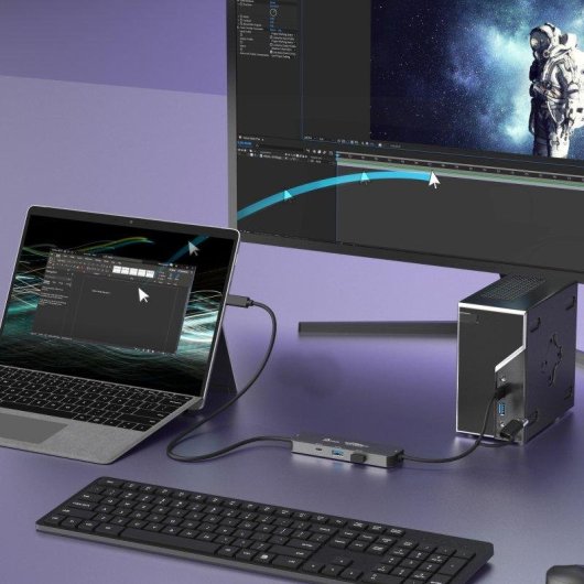 Concentrador USB j5create Wormhole Switch JCH462 3 Puertos USB 3.2 Gen 1