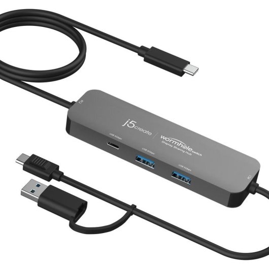 Concentrador USB j5create Wormhole Switch JCH462 3 Puertos USB 3.2 Gen 1