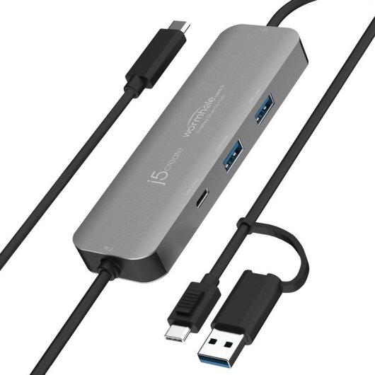 Concentrador USB j5create Wormhole Switch JCH462 3 Puertos USB 3.2 Gen 1
