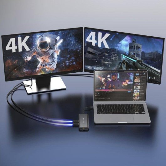 Base de acoplamiento USB-C j5create JCD398-N Dual 4K HDMI 10 Gbps